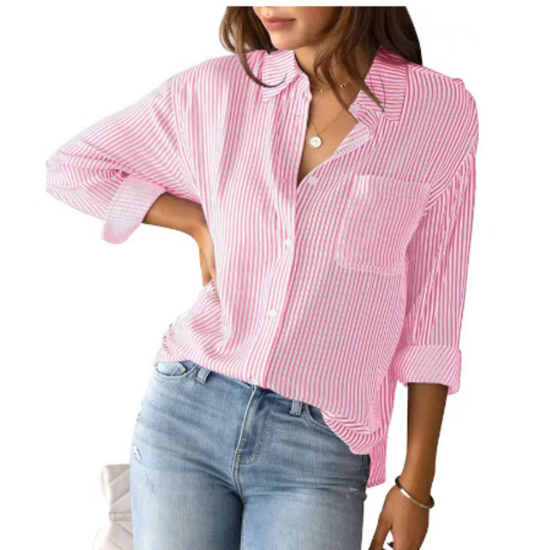 Jet Casual gestreepte damesblouse