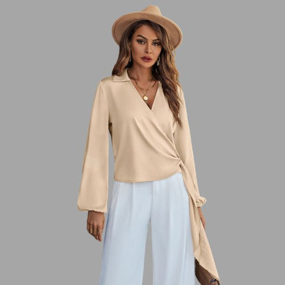 Vivianne Blouse | Strikblouse met losse mouwen