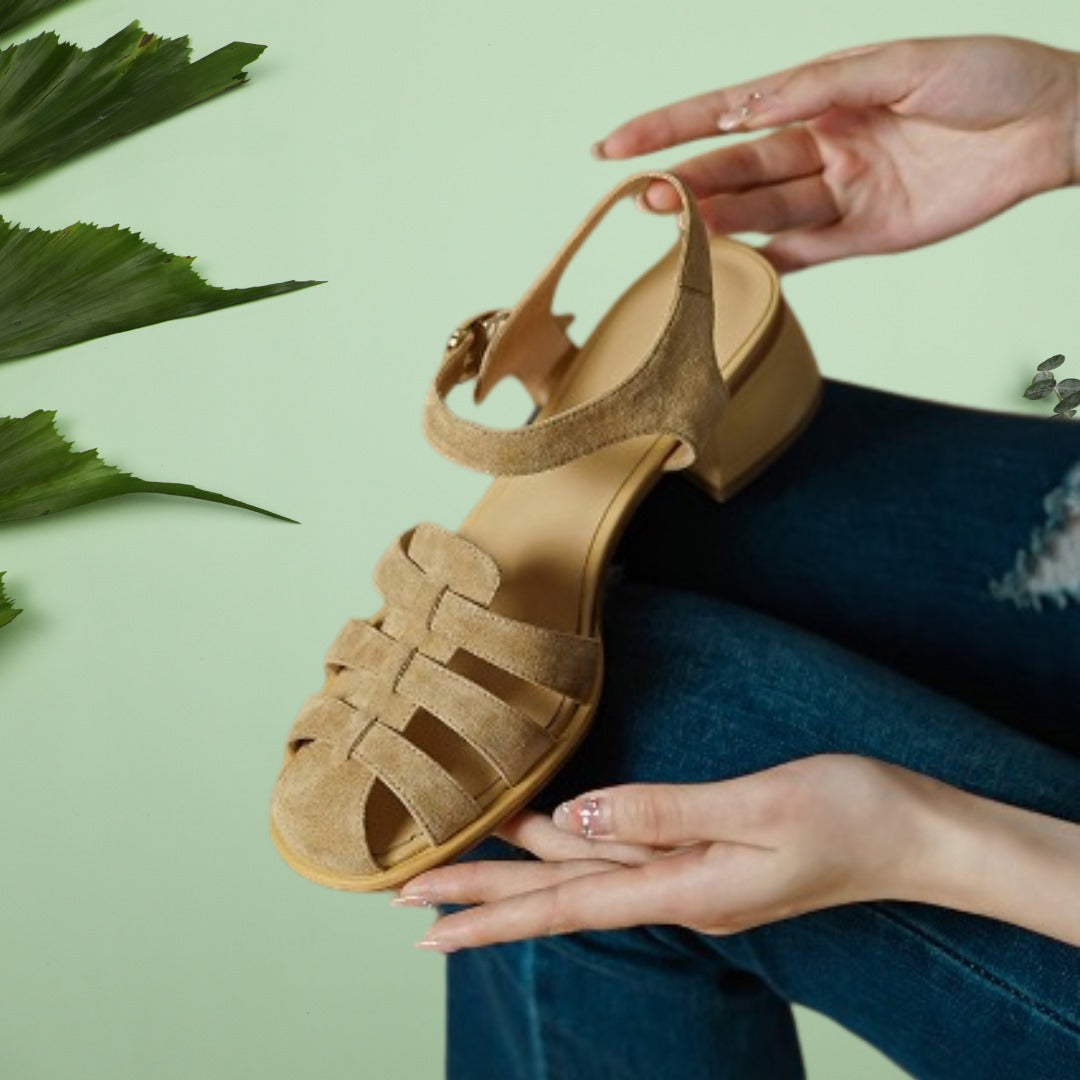 Yasmin® | Platte sandalen met bandjes