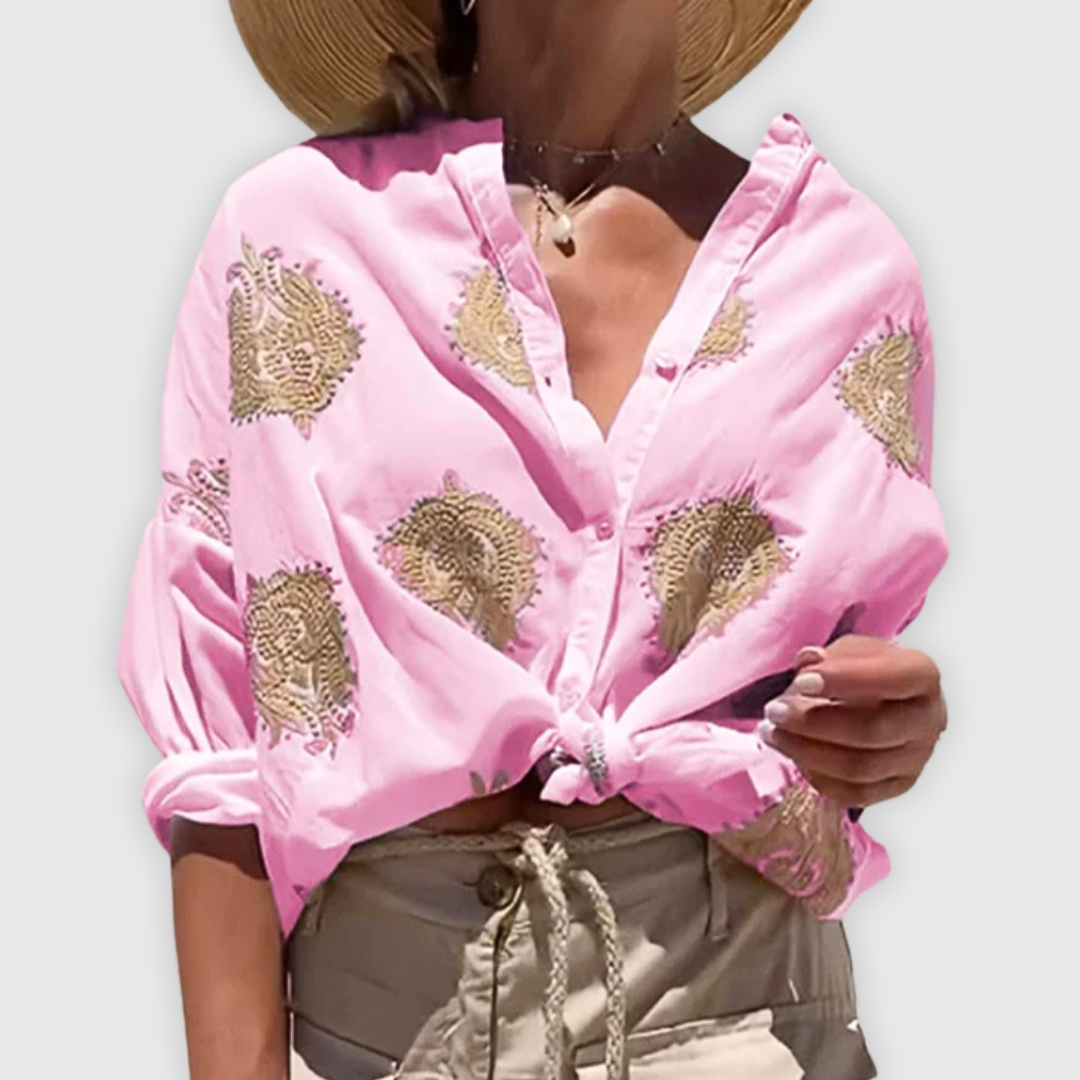 Lichtgewicht elegante damesblouse Handgemaakt