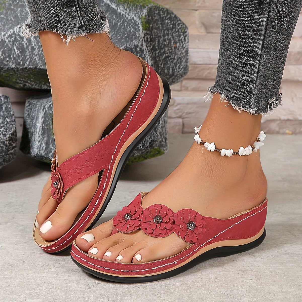 Trudy® | Elegante en comfortabele sandalen met gebloemde bandjes