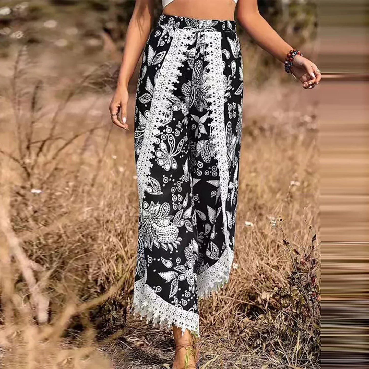 Elegante kanten broek