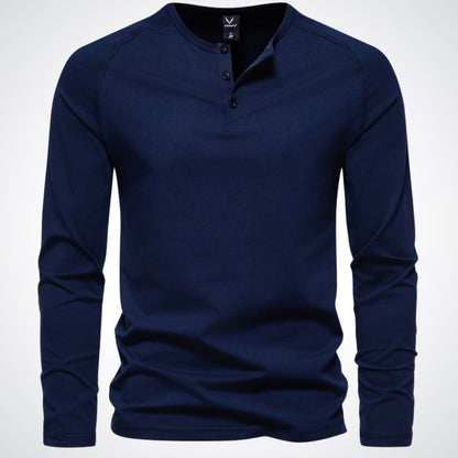 Stephen | Stijlvol Heren Henley Shirt voor Ontspannen Comfort