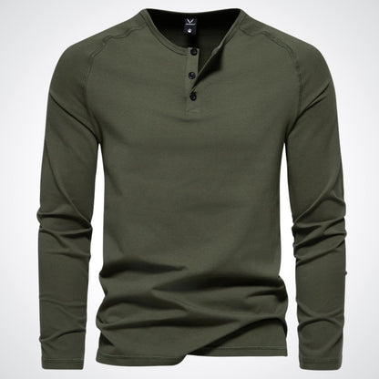 Stephen | Stijlvol Heren Henley Shirt voor Ontspannen Comfort