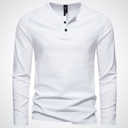 Stephen | Stijlvol Heren Henley Shirt voor Ontspannen Comfort