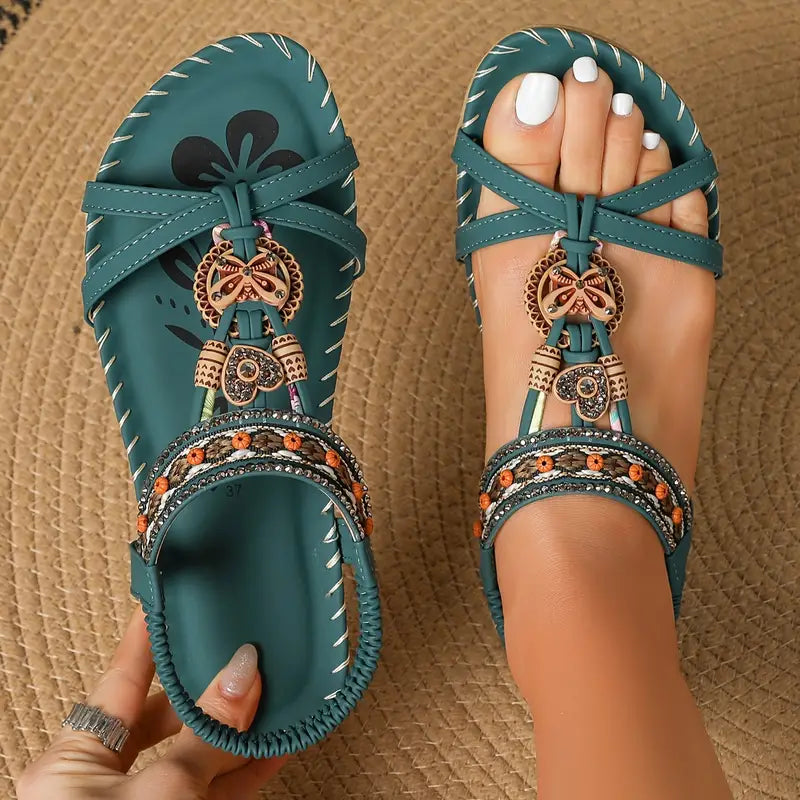 Fexo™ | Elegante Strass Vlinder Orthopedische Sandalen