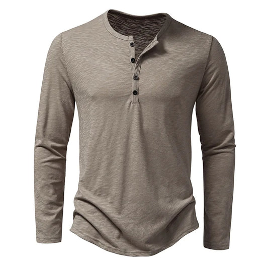 Yannick Bloes | Heren Henley Blouse