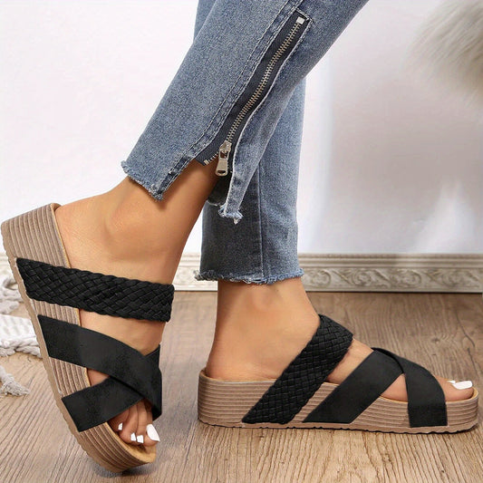 Hannah | Verweven Sandalen – Moeiteloos Moderne Look