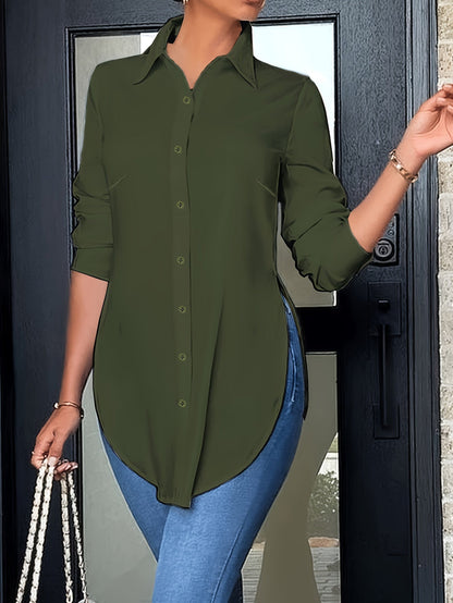 Wendaya Blouse | Split Knoop Hemd