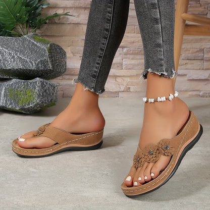 Trudy® | Elegante en comfortabele sandalen met gebloemde bandjes
