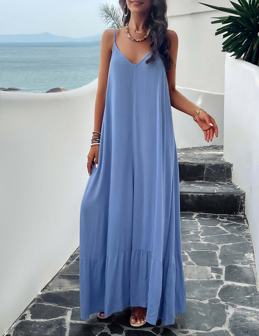 Strapless jurk met zakken