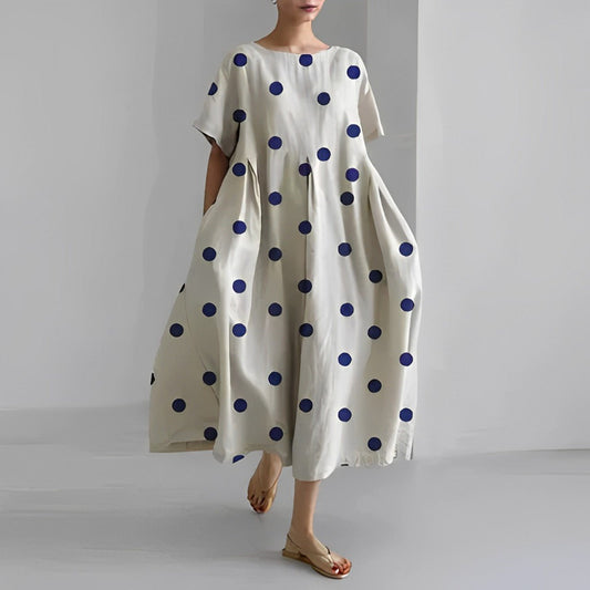 Boho jurk met stippen