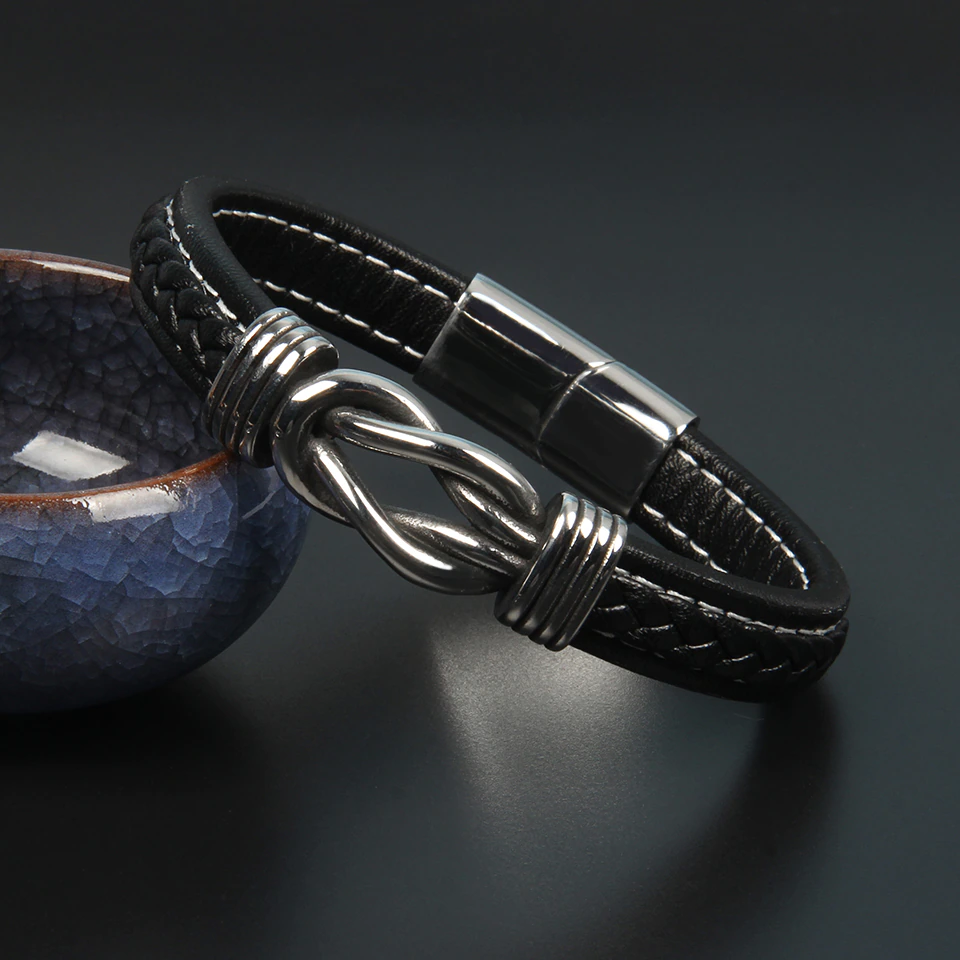 Infinity Armband | Lederen Knoop Armband