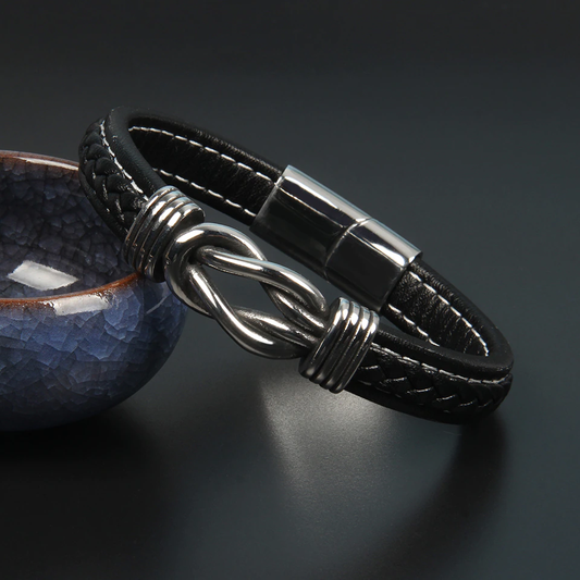 Infinity Armband | Lederen Knoop Armband