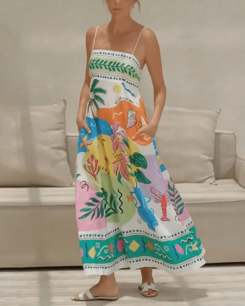 Jurk met zomerse print - Summer Island Holiday