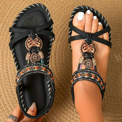 Fexo™ | Elegante Strass Vlinder Orthopedische Sandalen