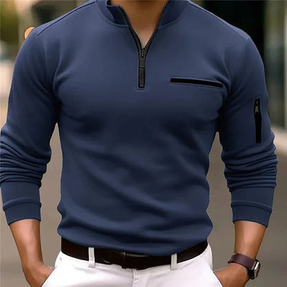 Quorix™ elegant en comfortabel poloshirt met lange mouwen