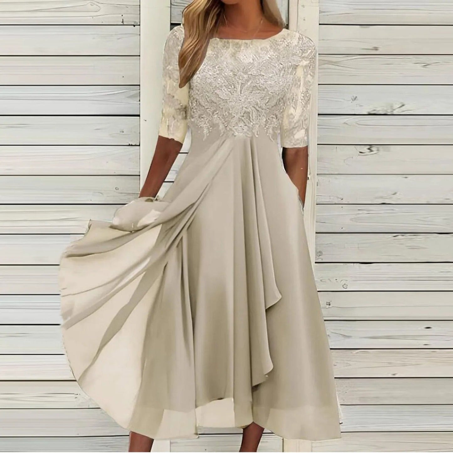 Brivona™ Elegante Kanten Jurk
