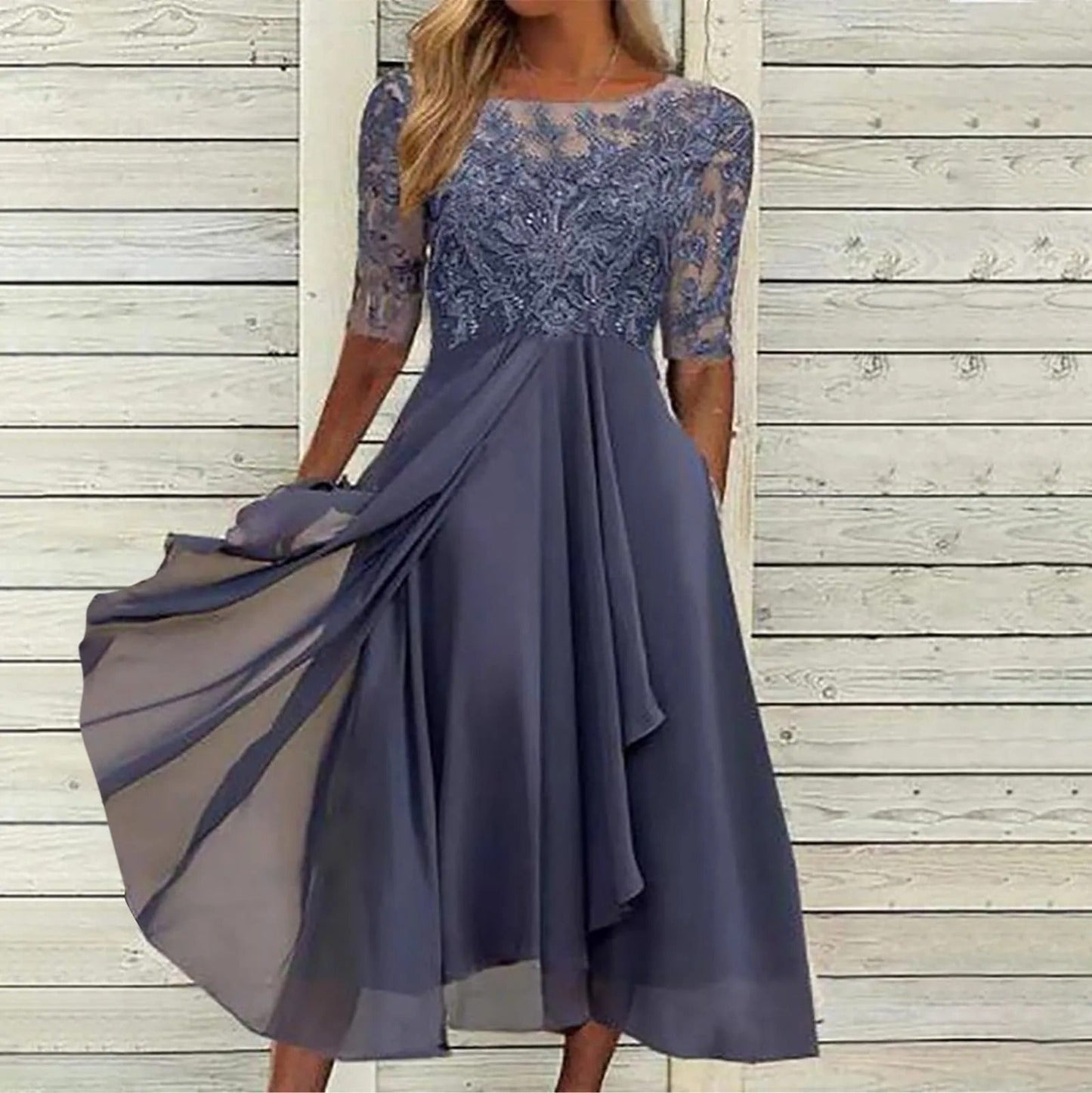Brivona™ Elegante Kanten Jurk