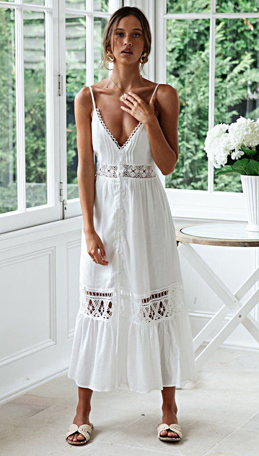 Zara® | Midi-jurk met kanten details