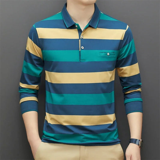 Colson Polo | Poloshirt met lange mouwen voor heren