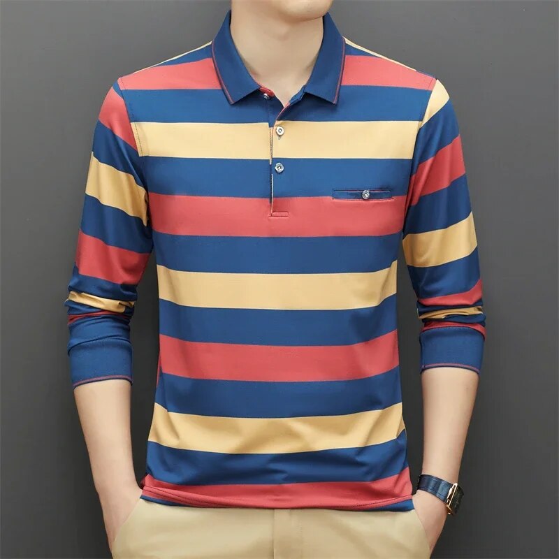 Colson Polo | Poloshirt met lange mouwen voor heren