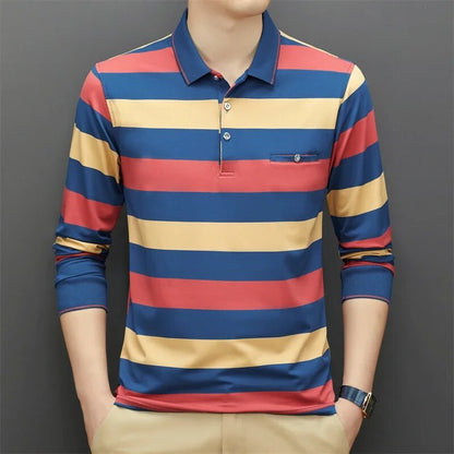 Colson Polo | Poloshirt met lange mouwen voor heren