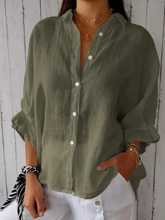 Cheryl | Stijlvolle Linnen Damesblouse