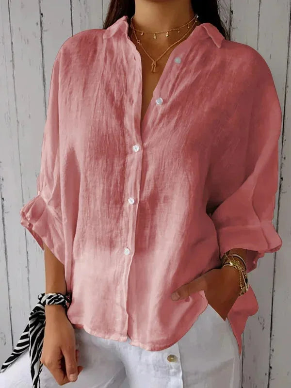 Cheryl | Stijlvolle Linnen Damesblouse
