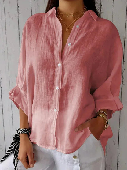 Cheryl | Stijlvolle Linnen Damesblouse
