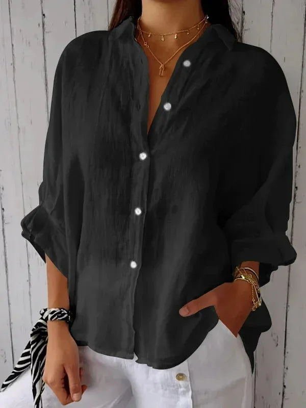 Cheryl | Stijlvolle Linnen Damesblouse