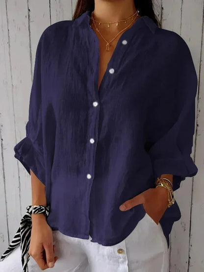 Cheryl | Stijlvolle Linnen Damesblouse
