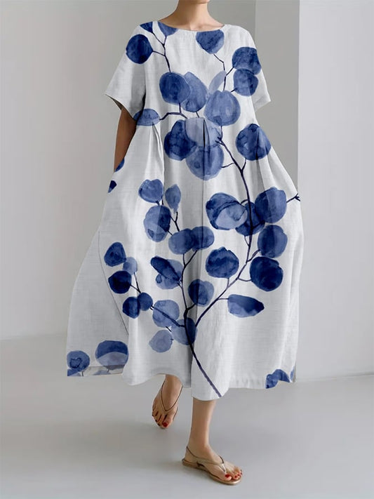 Casual jurk met bloemenprint
