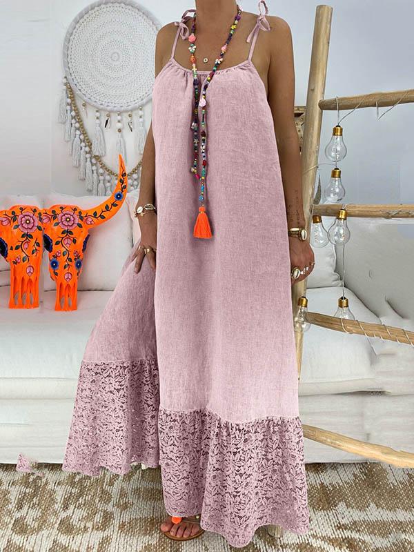 Eenvoudige maxi-jurk met split