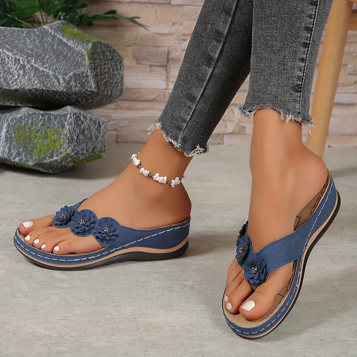 Trudy® | Elegante en comfortabele sandalen met gebloemde bandjes