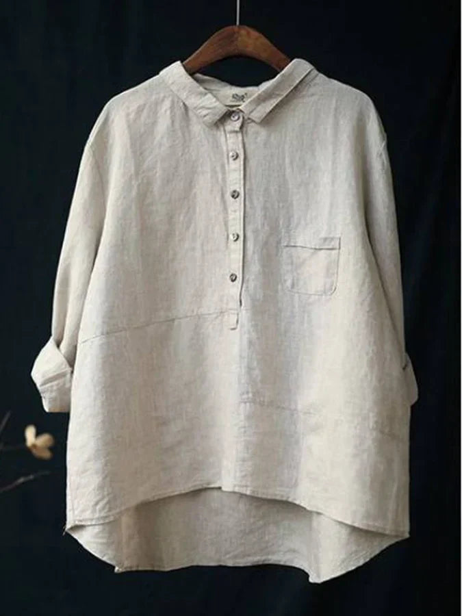 Madeleine | Dames Casual Lange Mouw Blouse | Button Down