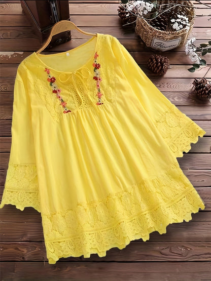 Tavo™ Elegante Blouse in verfijnd kant