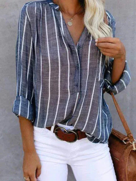 Ariel | Stijlvolle Gestreepte Blouse voor Dames