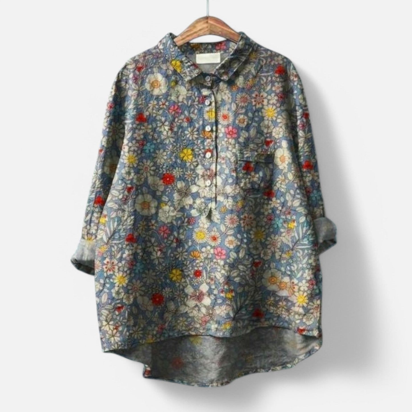 Zenu™ | Elegante bloemenblouse met een vleugje gratie