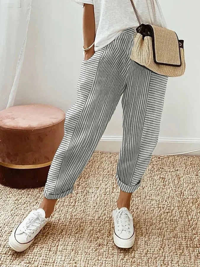 Gestreepte broek Elegant en veelzijdig