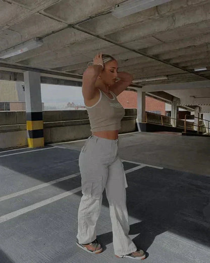 Nalua - Casual Cargo Broek voor Vrouwen