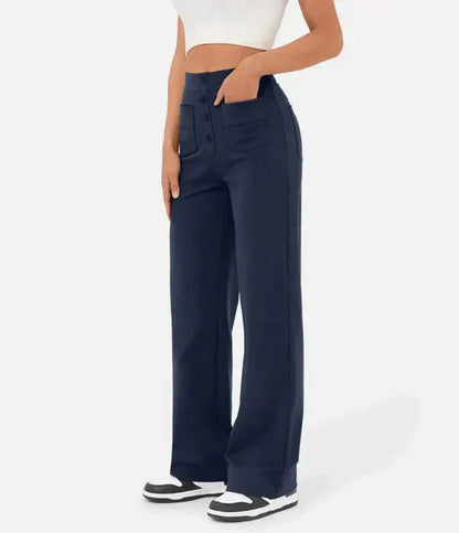 Broek met knoopgulp voor dames