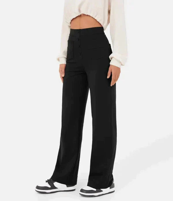 Broek met knoopgulp voor dames