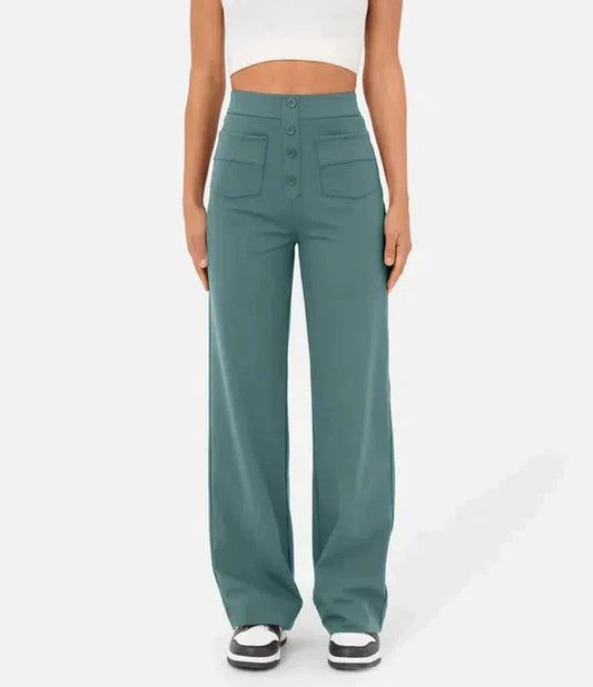 Broek met knoopgulp voor dames