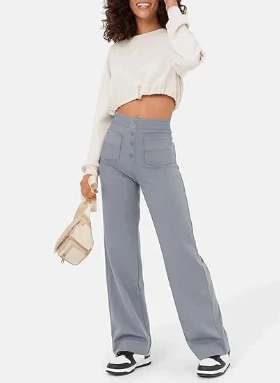 Broek met knoopgulp voor dames
