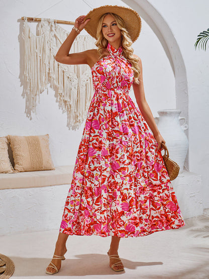 jurk met print en elegante halslijn van MW | Resort Style