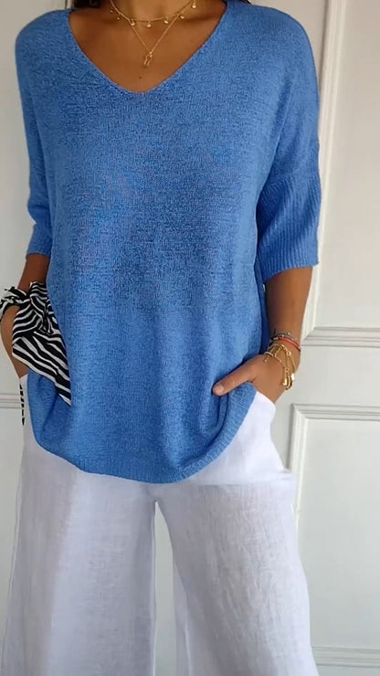 Thrylor™ Chique top met V-hals