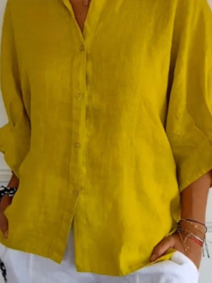 Cheryl | Stijlvolle Linnen Damesblouse