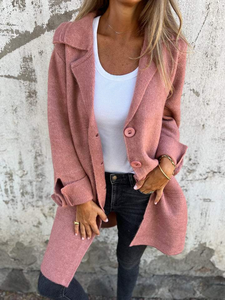 Liezl | Lange casual jas voor dames, chic en comfortabel