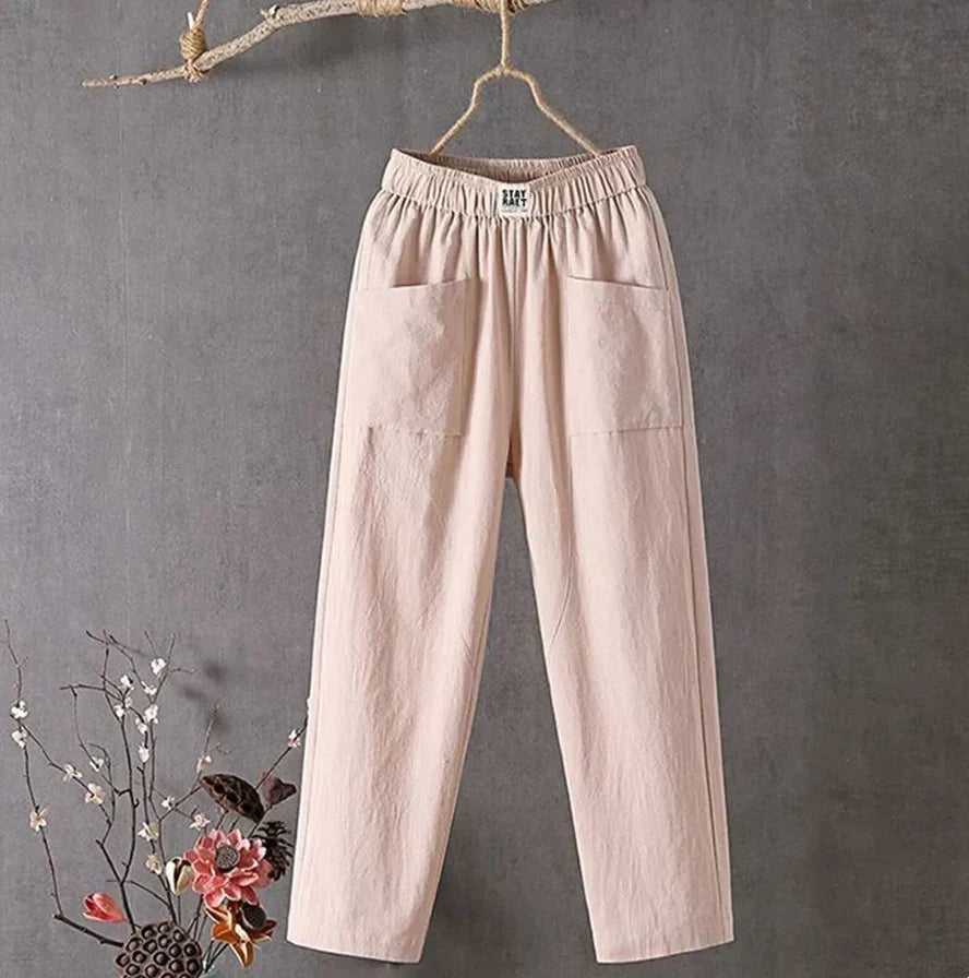 Casual katoenen broek
